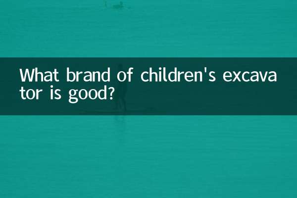শিশুদের এক্সকাভেটর কোন ব্র্যান্ডের ভালো?