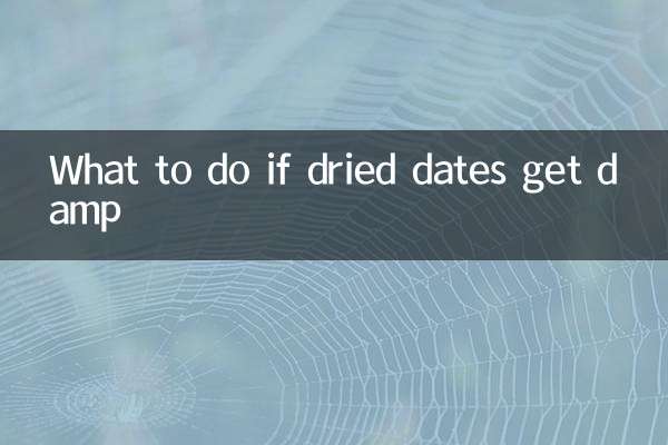 Qué hacer si los dátiles secos se humedecen