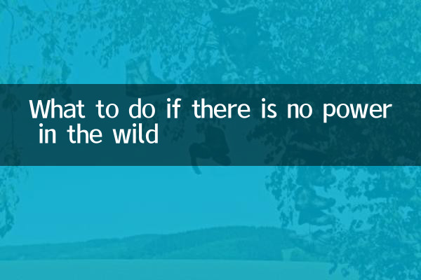 自然環境で電力がない場合はどうすればよいですか