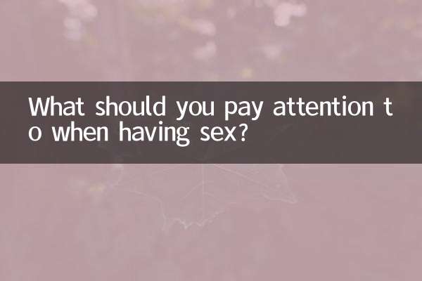 À quoi faut-il faire attention lors d’un rapport sexuel ?