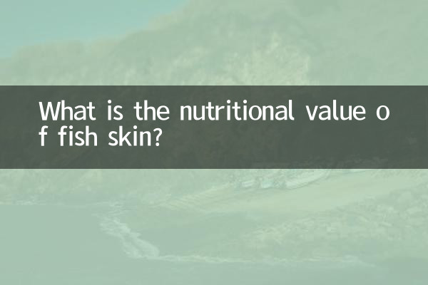 Welchen Nährwert hat Fischhaut?