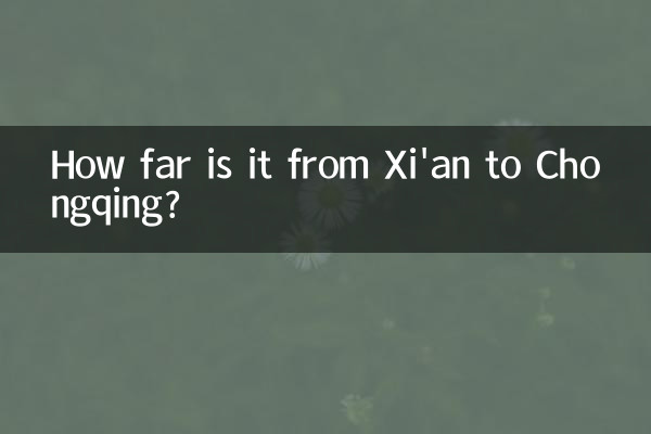 How far is it from Xi'an to Chongqing?