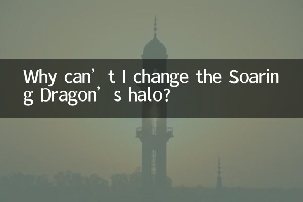 Perché non posso cambiare l'alone del Drago Volante?