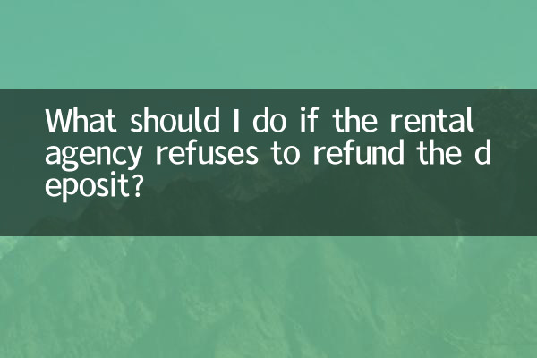 Cosa devo fare se l'agenzia di noleggio si rifiuta di rimborsare la cauzione?