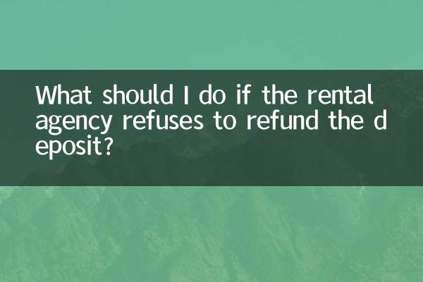 ¿Qué debo hacer si la agencia de alquiler se niega a reembolsar el depósito?