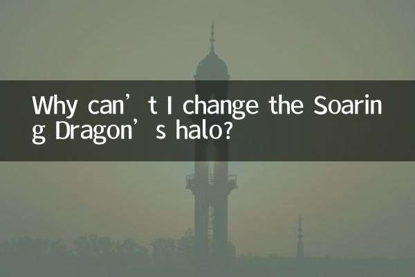 Perché non posso cambiare l'alone del Drago Volante?