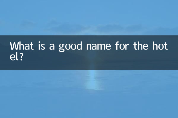 Qual é um bom nome para o hotel?