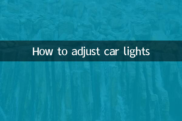 Come regolare le luci dell'auto