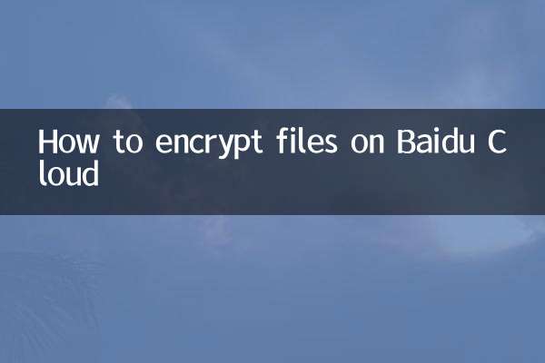 كيفية تشفير الملفات على بايدو كلاود