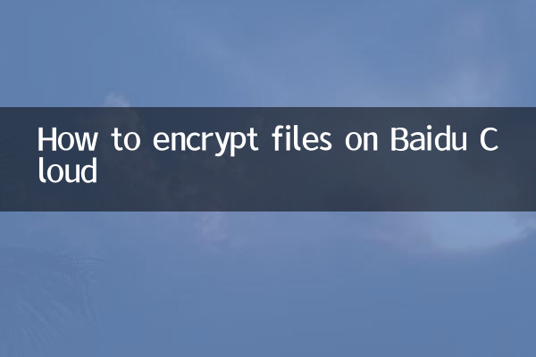 كيفية تشفير الملفات على بايدو كلاود