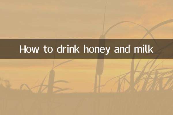 Como beber mel e leite