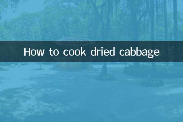 How to cook dried cabbage