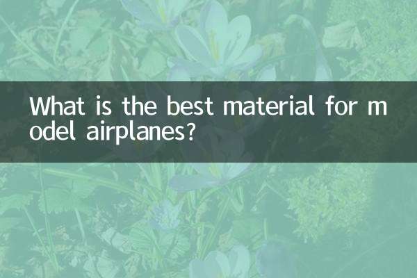 Какой материал лучший для моделей самолетов?