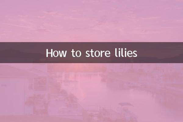 How to store lilies
