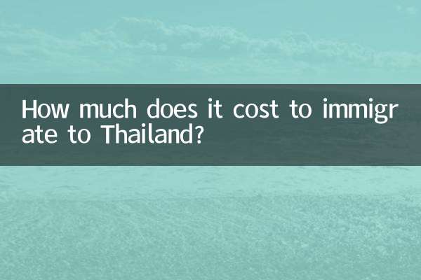 How much does it cost to immigrate to Thailand?