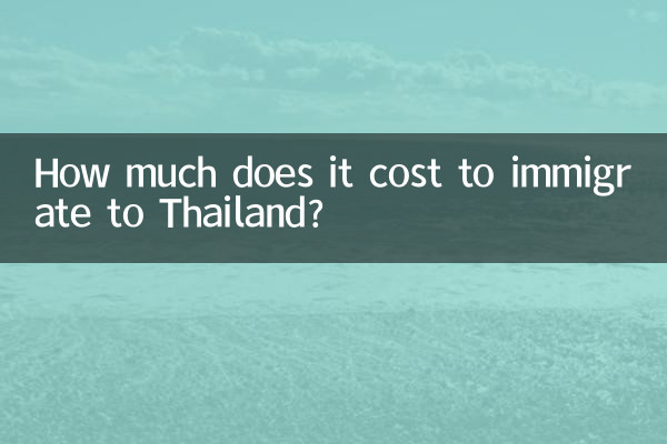 How much does it cost to immigrate to Thailand?