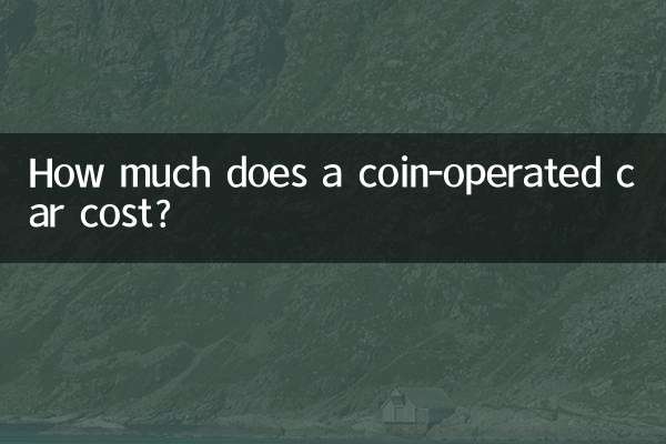 ¿Cuánto cuesta un coche que funciona con monedas?