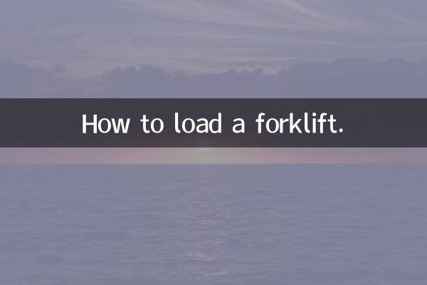 Cómo cargar una carretilla elevadora.