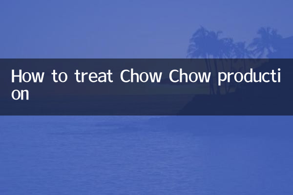 チャウチャウの生産の扱い方