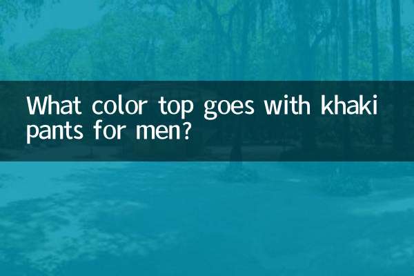 ما هو لون القميص الذي يتناسب مع السراويل الكاكي للرجال؟