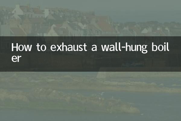 How to exhaust a wall-hung boiler
