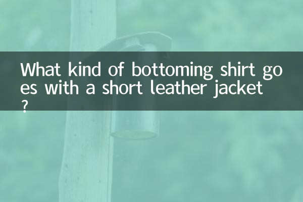ショートレザージャケットにはどんなボトムスシャツが合いますか?