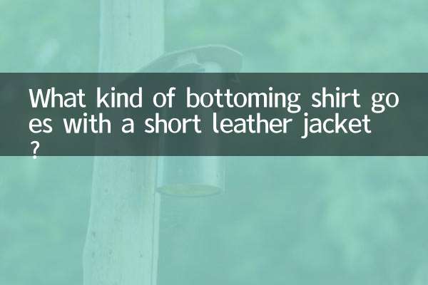 چه نوع پیراهنی با کت چرمی کوتاه می آید؟