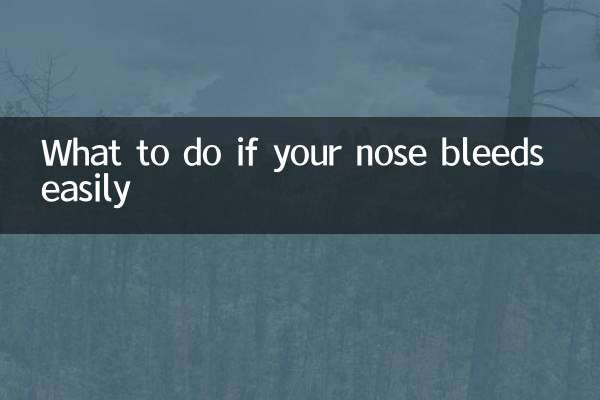 鼻子容易出血怎麼辦
