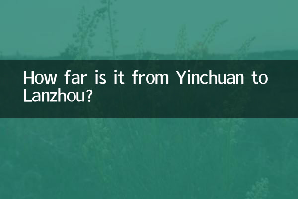 Quelle distance y a-t-il entre Yinchuan et Lanzhou ?