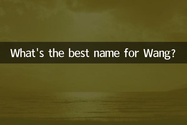 What's the best name for Wang?