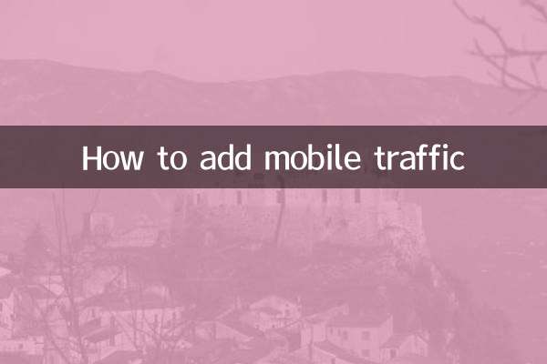 Cómo agregar tráfico móvil
