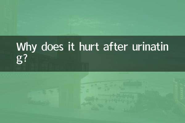 Por que dói depois de urinar?