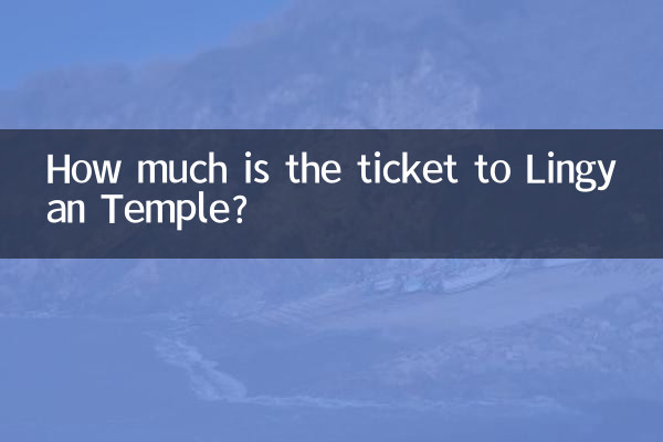 How much is the ticket to Lingyan Temple?