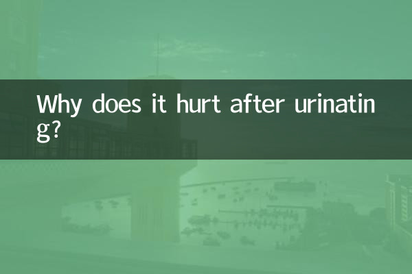 Por que dói depois de urinar?