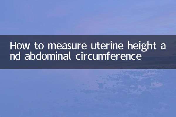 怎么测量宫高腹围