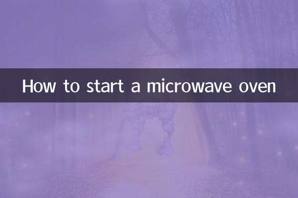 How to start a microwave oven