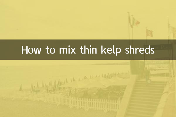 So mischen Sie dünne Seetangschnitzel