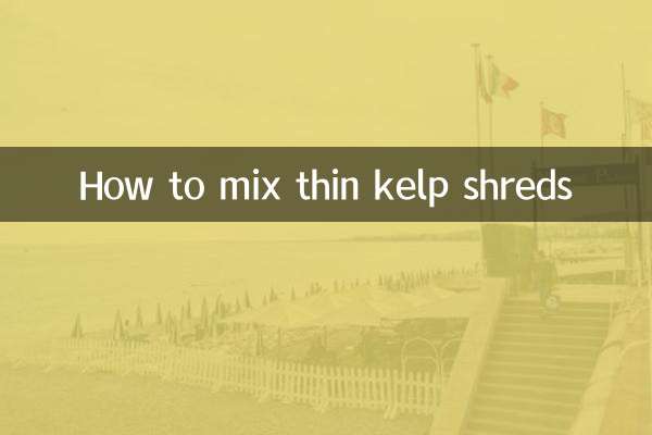 Como misturar pedaços finos de algas