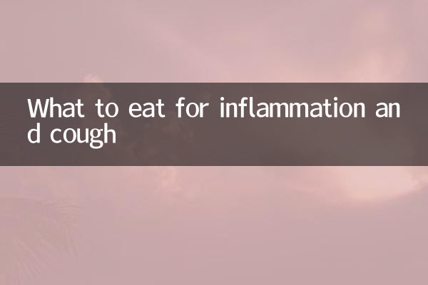 Que comer para la inflamación y la tos.