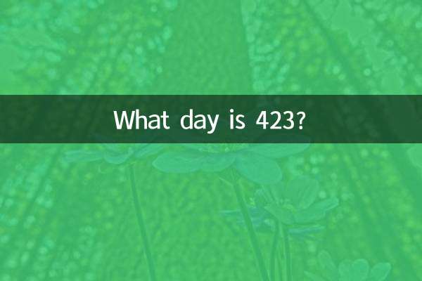 Che giorno è il 423?