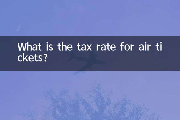 Wie hoch ist der Steuersatz für Flugtickets?
