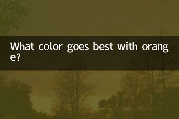 Quelle couleur va le mieux avec l’orange ?