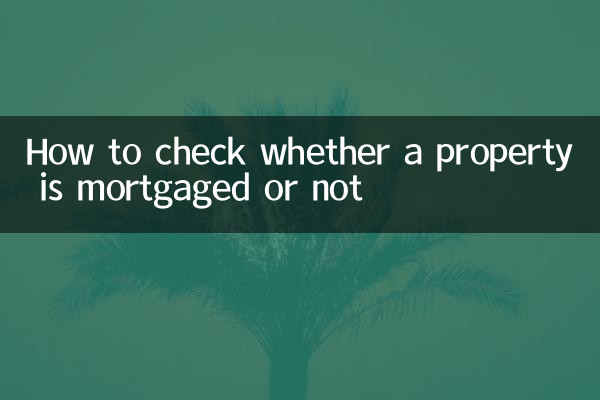 How to check whether a property is mortgaged or not