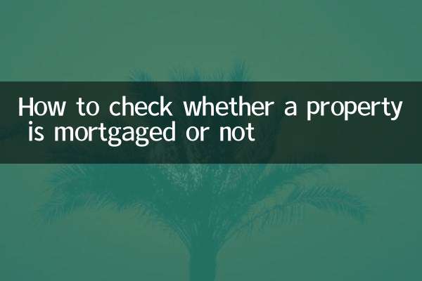 How to check whether a property is mortgaged or not