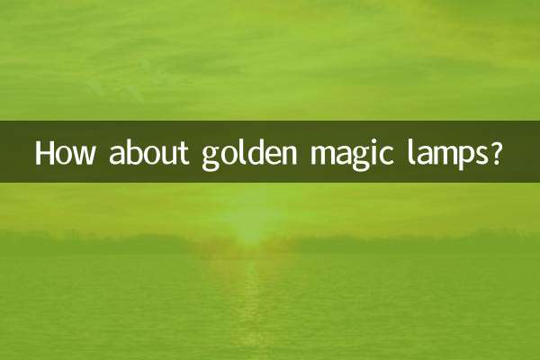 ¿Qué tal las lámparas mágicas doradas?