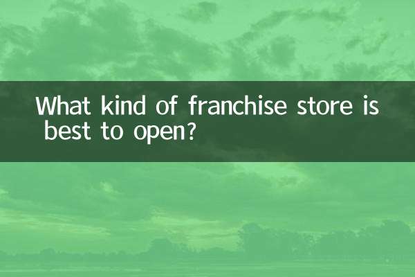 どのようなフランチャイズ店を開くのが最適ですか？