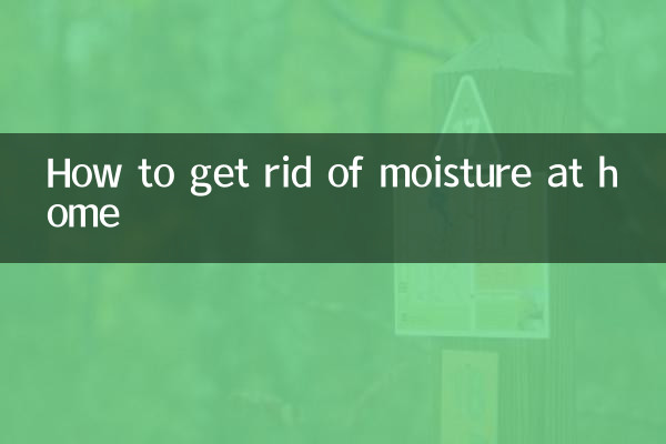 Cómo deshacerse de la humedad en casa.