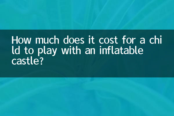 एक बच्चे को हवा वाले महल के साथ खेलने में कितना खर्च आता है?