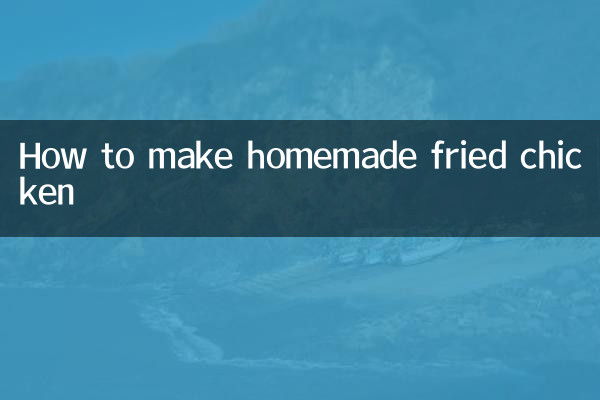 Come preparare il pollo fritto fatto in casa