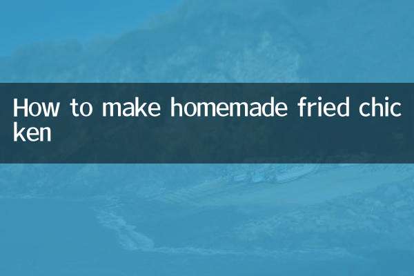 Come preparare il pollo fritto fatto in casa